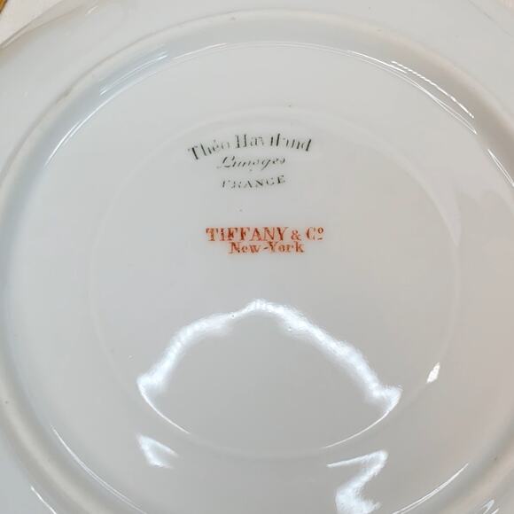 Antique Tiffany & Co NY x Theo Haviland Limoges Soup Saucer Porcelain Mousseline - Picture 13 of 15